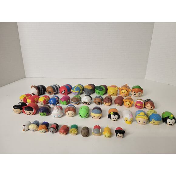 Disney‎ Tsum Tsum Vinyl Figure Lot of 44 - Marvel, Disney, Pixar Characters - Picture 1 of 8